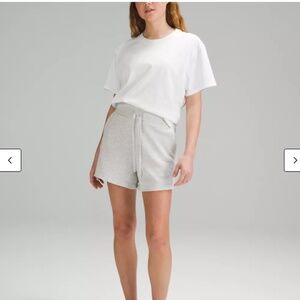 LULULEMON Relaxed-Fit Cotton Jersey T-Shirt White Tee Oversized Sz.6
